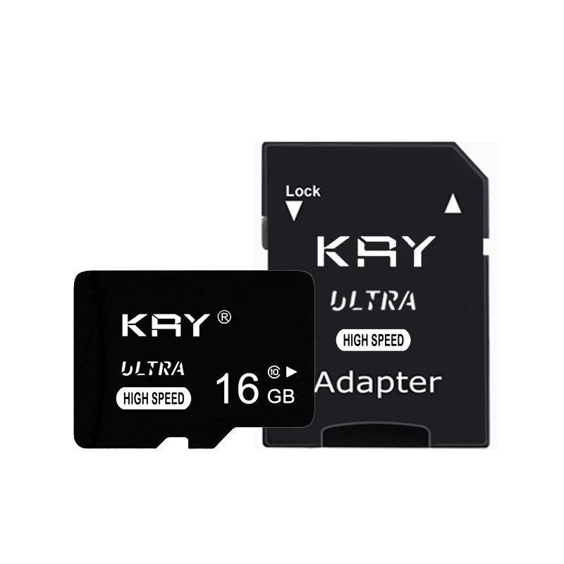 Mikro kart Высококачественная карта памяти большой емкости 4 ГБ 8 ГБ 16 ГБ 32 ГБ 64 ГБ 128 Гб карта памяти TF карта Бесплатный sd-адаптер Розничная упаковка - Емкость: 16GB With Adapter