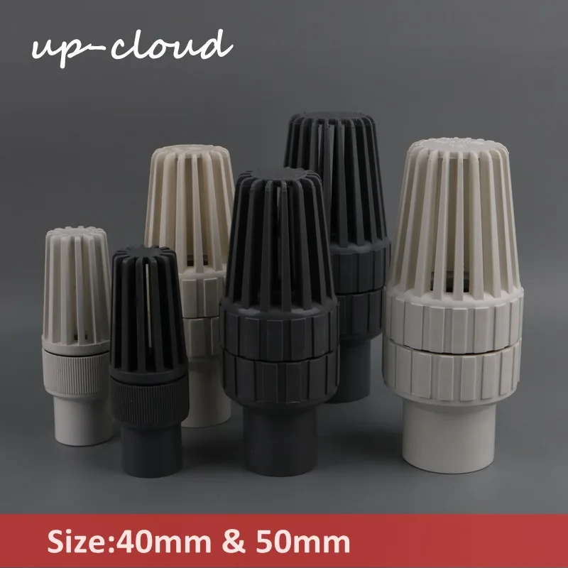 

1pc Iinner diameter 40mm 50mm water filter water pump water inlet outlet filter PVC Check Valve With Filter Aquarium Fittings