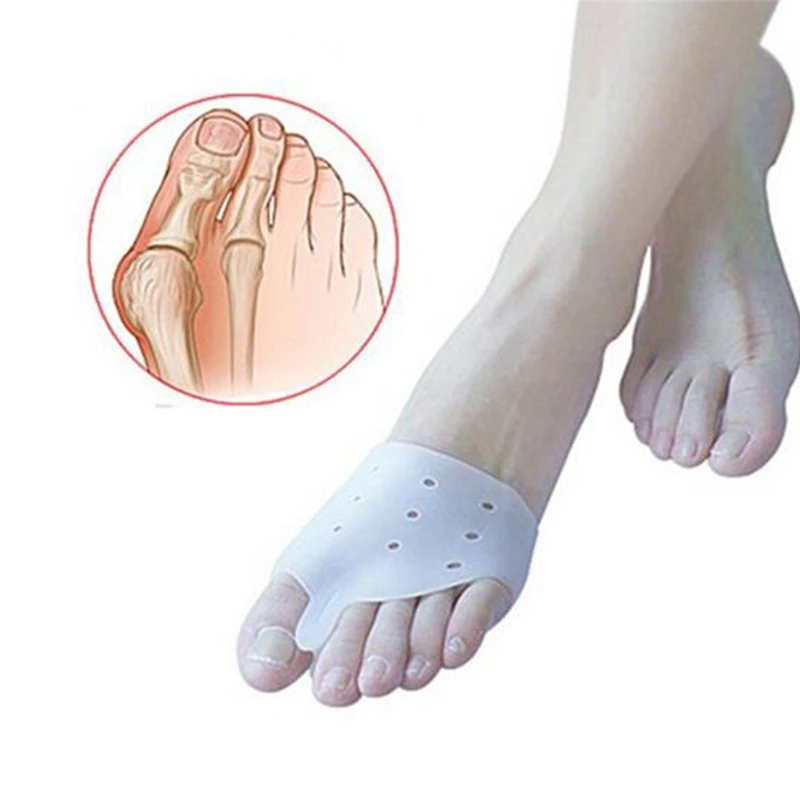 

1 Pair medical silicone Gel foot fingers Toe Separator thumb valgus protector Bunion adjuster Hallux Valgus Guard feet care