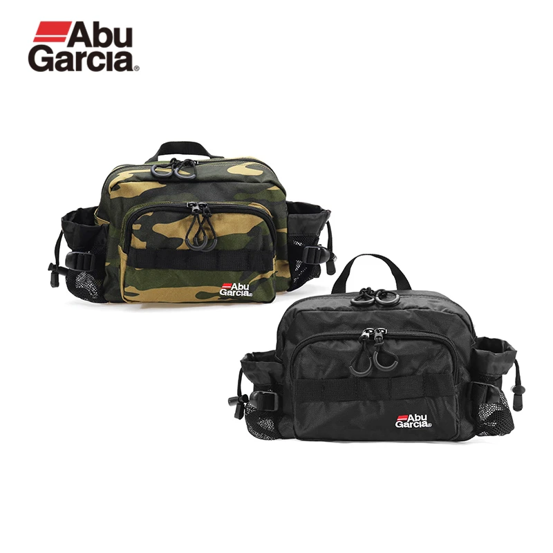 

Abu Garcia Multifunctional Fishing Waist Bag 600D Polyester Waterproof Lure Bag Fishing Tackle Pesca Accessories Amy Green/Black