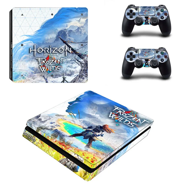 Horizon Zero Dawn PS4 тонкая игровая станция 4 Тонкая наклейка s Vinilo наклейка для sony Playstation 4 тонкая консоль и контроллер - Цвет: YSP4S-2473