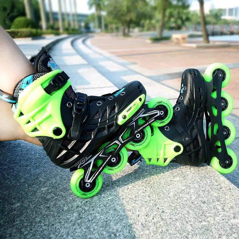 

Inline Professional Adult Women Men Slalom PP Roller Skate Shoes 6061 Aluminum Alloy Frame PU Wheels Breathable Adulto