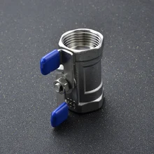 Высокое качество 1 шт шаровой клапан из нержавеющей стали S304 шаровой клапан-бабочка 1 дюйм 2 варианта маленький шаровой клапан