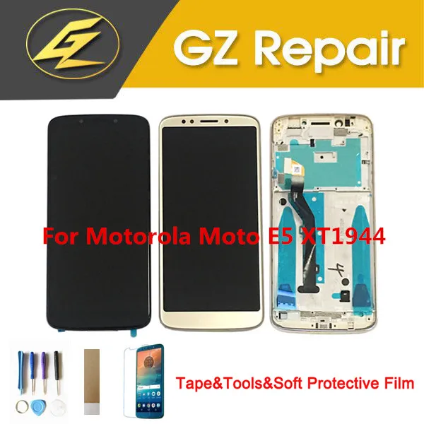 

5.7 Inch For Motorola Moto E5 XT1944 LCD Display With Touch Sensor Glass Digiziter Assembly With Frame With Kits