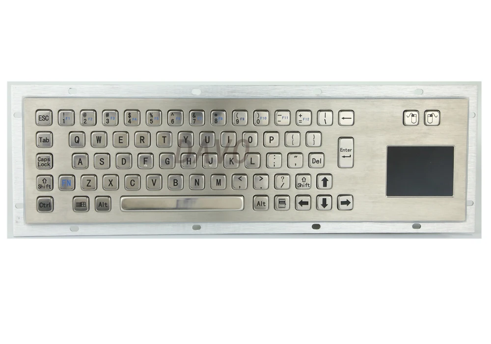 

Metal Kiosk Keyboard with Touchpad Metal touch the keyboard rugged keyboard