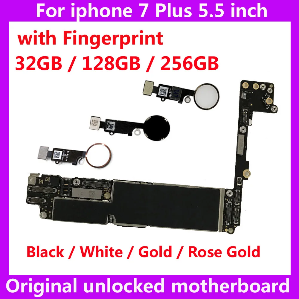 Материнская плата для IPhone 7 Plus 32 ГБ 128 256 оригинальная материнская с/без