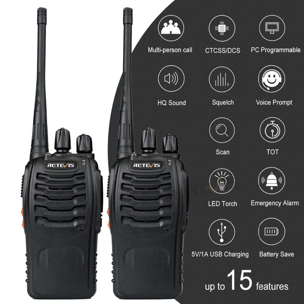 10 шт. RETEVIS H777 рация UHF портативная рация двухсторонняя радиостанция Ham Радио коммуникатор портативный приемопередатчик