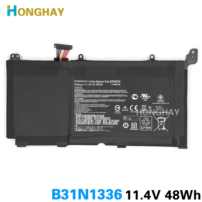 Honghay Original B31N1336 Laptop battery for ASUS VivoBook C31-S551 S551 S551LB S551LA R553L R553LN R553LF K551LN V551L V551LA Honghay Original B31N1336 Laptop battery for ASUS VivoBook C31-S551 S551 S551LB S551LA R553L R553LN R553LF K551LN V551L V551LA