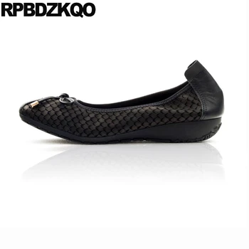 

Ballerina Shoes Large Size Green Black Bowtie Navy Blue Wedding Watermelon Square Toe Women 42 Bow Foldable Ballet Flats Snake