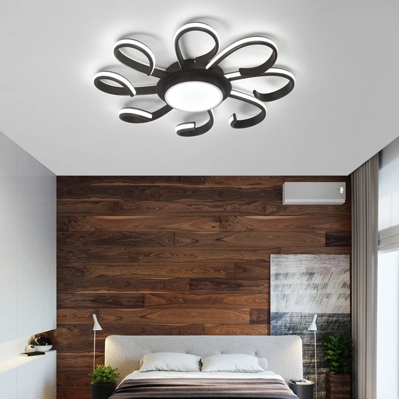 Современный светодиодный потолочный светильник для гостиной, спальни, дома, сияющий декоративный светильник, светильники, акриловые детали, потолочная лампа в форме одуванчика