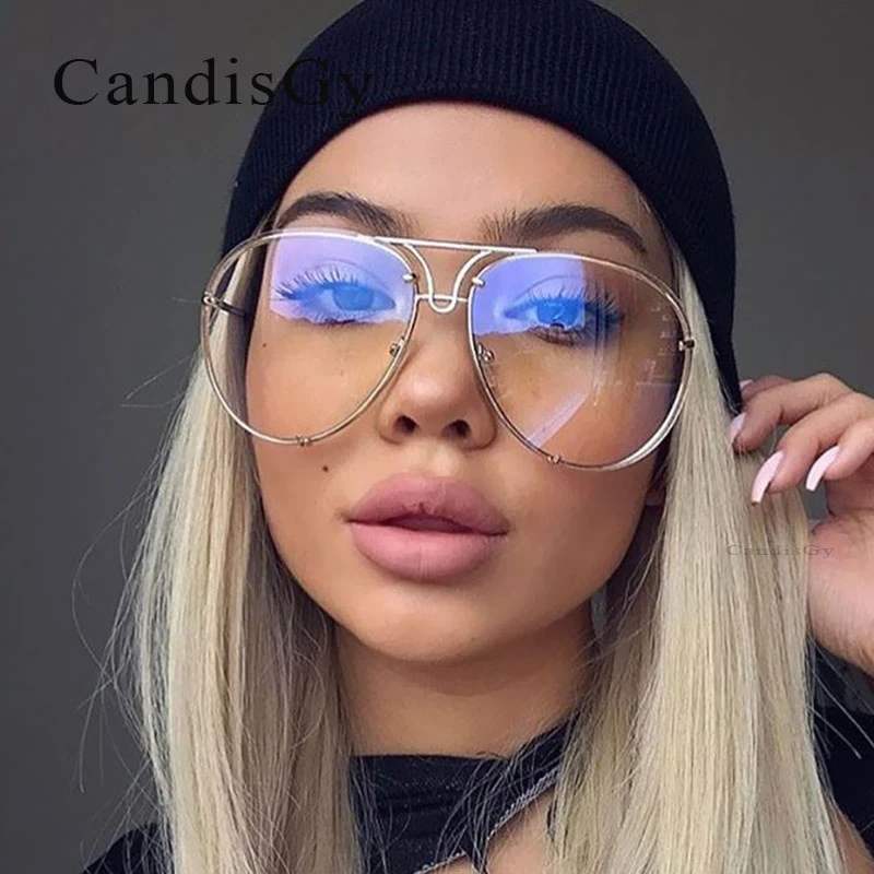 Gafas de transparentes para hombre y mujer, lentes de Sol unisex de estilo aviador, de tamaño, únicas, Rojas transparente, 2019|mens aviators|brand designer sunglassesbrand sunglasses - AliExpress