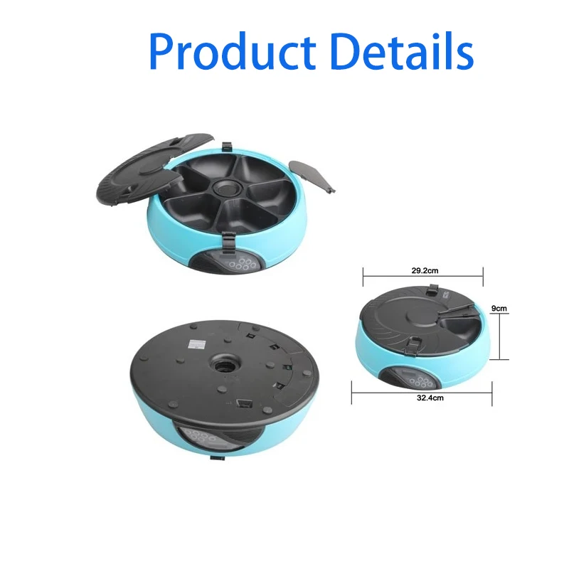 Оригинальный Автоматическая собачья кормушка Набор для кормления время с ЖК-дисплей цифровой 6 еды кормушка для кошек и собак Регистраторы