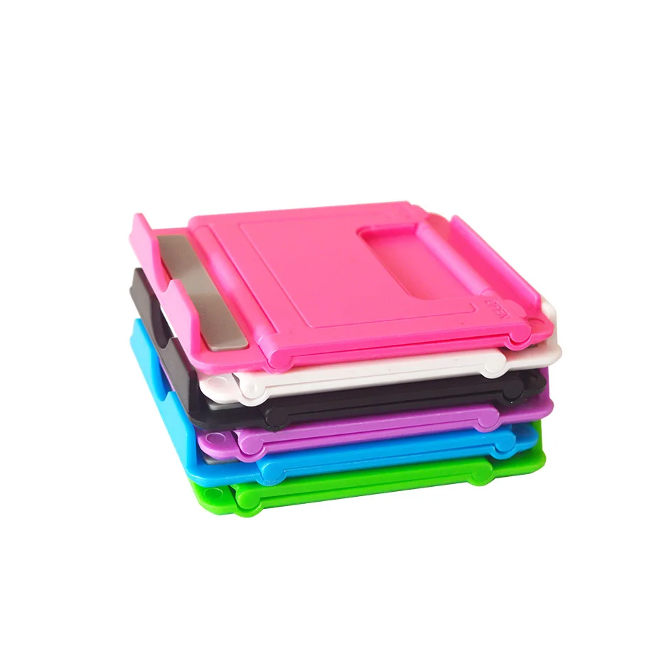 Складная подставка для планшета, настольный держатель для телефона, Пластиковый Регулируемый кронштейн для iphone, ipad, samsung, huawei, xiaomi, планшетов, 6 цветов