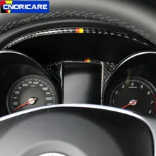 Auto Center Console Cruscotto Trim Strisce In Fibra di Carbonio Per Mercedes Benz Classe C W205 2015-18 GLC X253 2016 -18 interni Decalcomanie