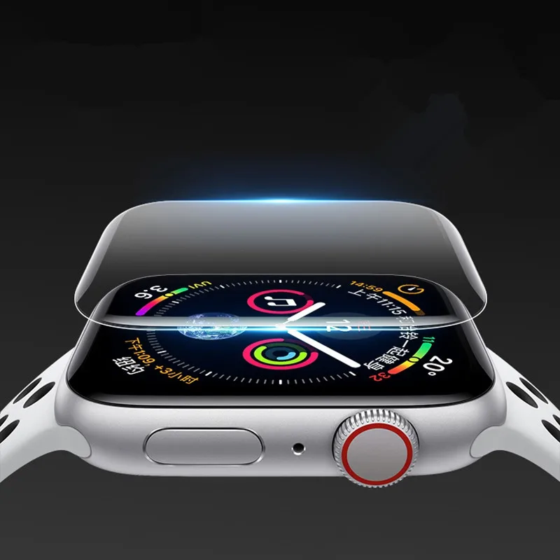 

2 pcs. Lot Screen Protector for i watch 2 3 4 hydrogel protective film with full cover for Apple Watch 38 40 42 44 mm Size