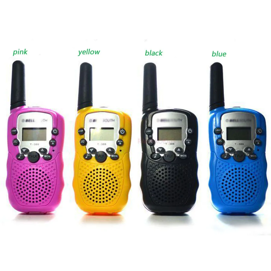 T-388-Mini Walkie Talkie de viaje inalámbrico, Radio portátil ajustable, 2 uds., 5KM, UHF, VOX, 2 vías