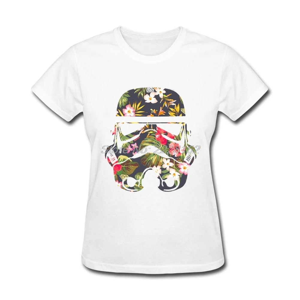 

Designs Stormtrooper T-Shirts Women Summer Short-sleeve Star Wars Woman Costumes tshirts Top
