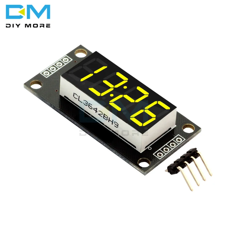 

4-digit 7 segments Display Module Yellow LED 0.36" 0.36 Inch Display Tube for Arduino Module Board