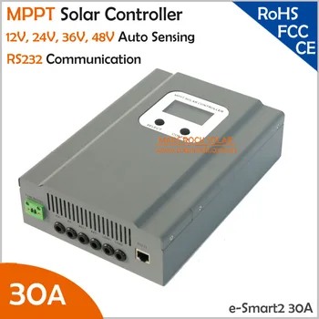 

NEW COMING!!! 30A 12V/24V/36V/48V auto work MPPT Controller for DC100V Solar System with RS232 Communication Battery Defined