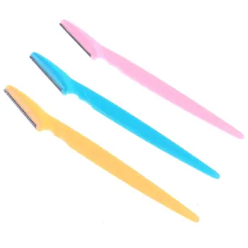 

3pcs Eyebrow Razor, Facial Hair Remover Eyebrow Trimmer, Sharp Mini Makeup Knife Shaper Shaver For Women