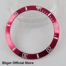 38 мм Безель для наручных часов Китайский Красный Алюминиевый Сплав кольцевая вставка подходит для 40 мм автоматические часы