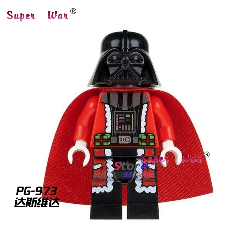 Один Санта Счастливого Рождества Leia Darth Vader строительные блоки Модель Кирпичи игрушки для детей - Цвет: PG973