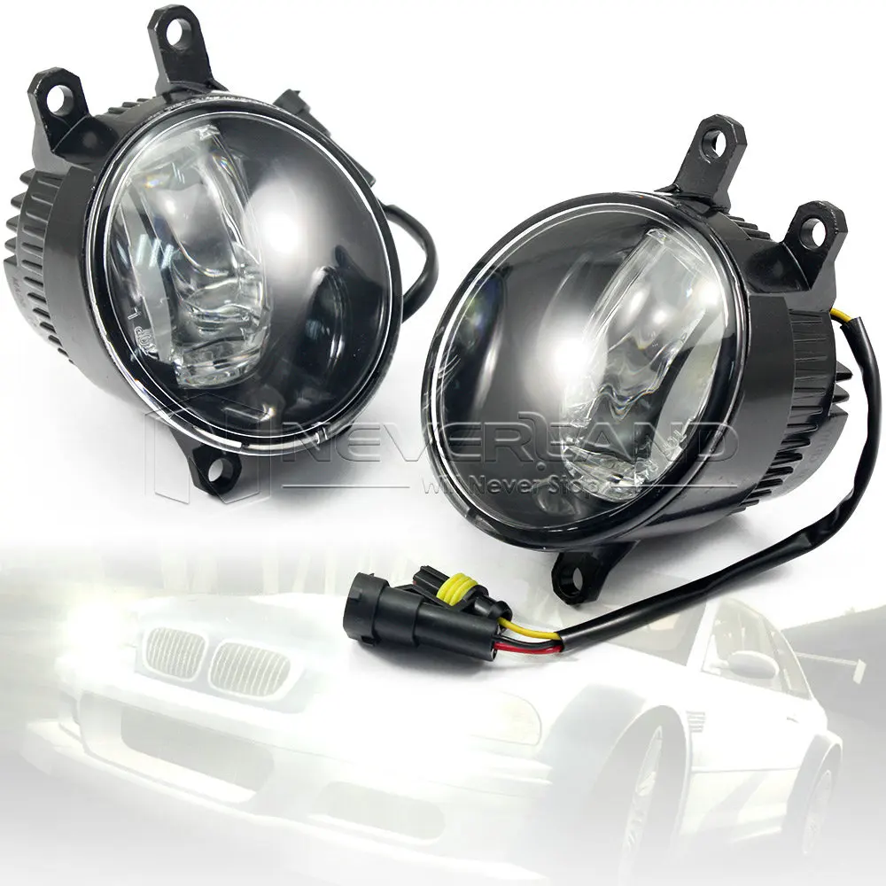 2pcs Super Bright Car Styling Universal LED Daytime Running Lights Fog Lamp Bulb DRL White Wholesale