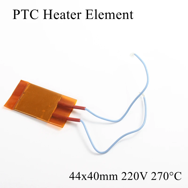 1 шт. 44x40 мм 220 в 270 градусов Цельсия PTC нагревательный элемент постоянный термостат изолированный термистор керамическая нагревательная пластина чип