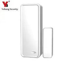 YobangSecurity 433 мГц Беспроводной Магнитная двери Сенсор детектор дверной контакт обнаружить закрылась дверь открыта для G90B WI-FI GSM сигнализация