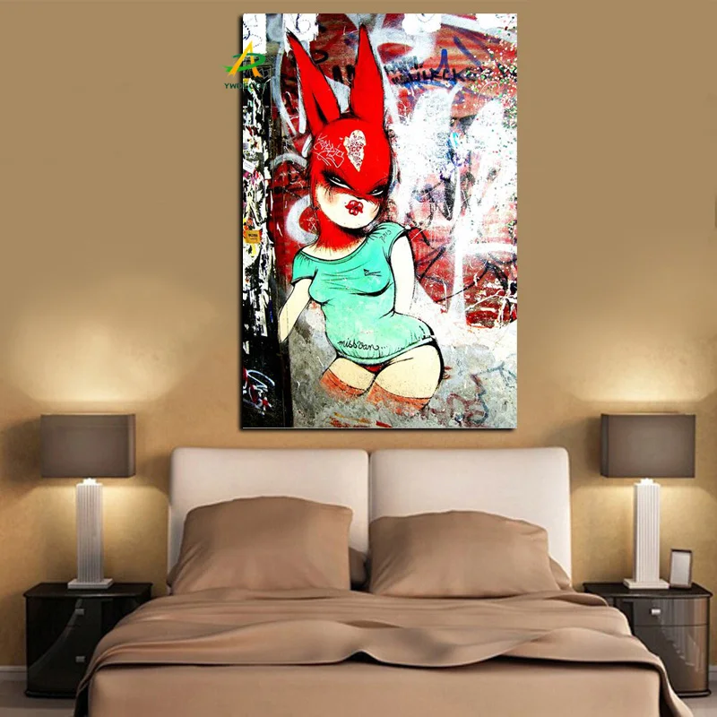 Aliexpresscom  Buy Ywdecor Graffiti Rabbit Art Abstract -7596