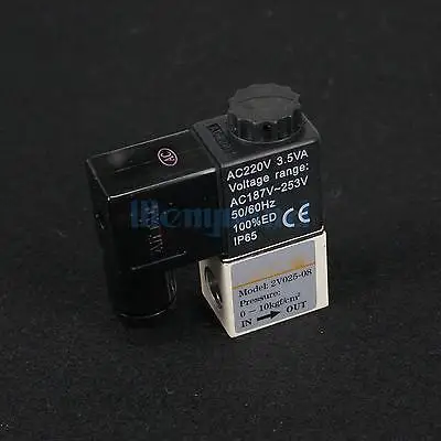 Пневматический клапан 1/4 &quotBSPT AC220V 2V025 08 2 положения ходовой соленоид нормально