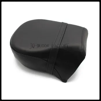 

New Black Motorcycle Leather Rear Passenger Seat Pillion Pad Cushion Cover For Harley Sporster XL 883 1200 2004-2015