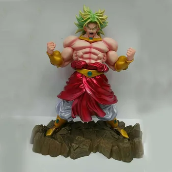 

25cm Pop Dragon Ball Broli Anime Figure Super Saiyan Broly Limited Pvc Collectible Action Figures Boxed Model Toys Gifts WX368