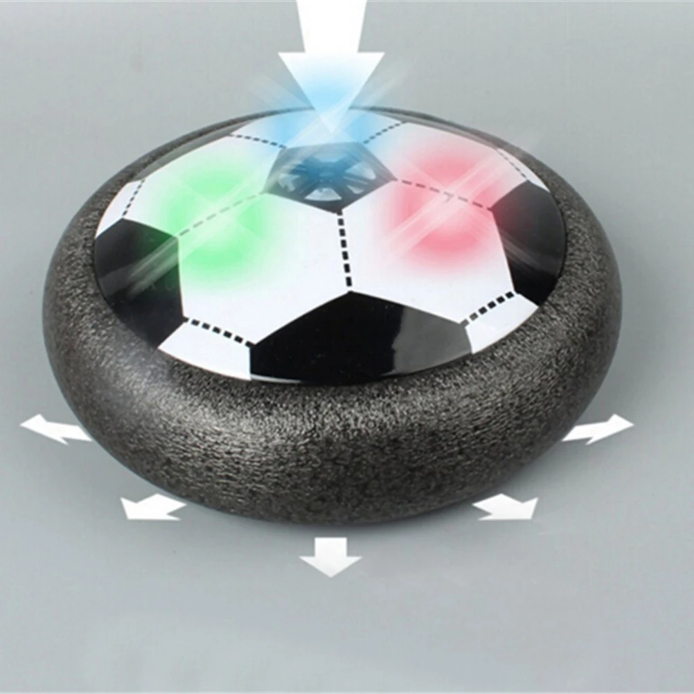 

1PCS Funny LED Light Flashing Arrival Air Power Soccer Ball Disc Indoor Football Toy In box Multi-surface Hovering Gliding Toy