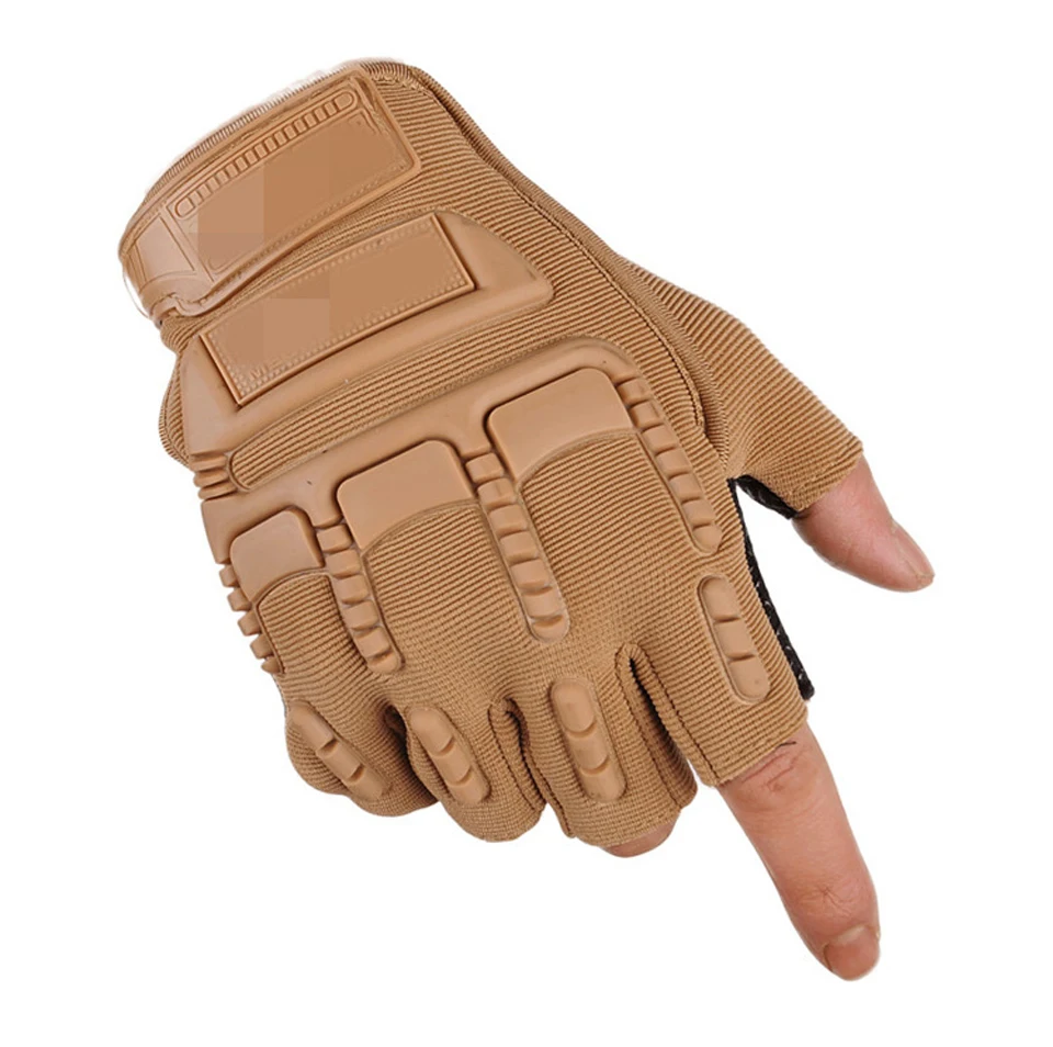 Тактические полупальчиковые Военные перчатки мужские перчатки для тренировок на открытом воздухе спортивные защитные перчатки бейсболка для езды и походов Нескользящие дышащие ST-001