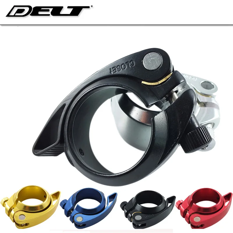 

5 colors CNC 41mm Folding Bike Bicycle seatpost tube clips clamp aluminum black silver blue red gold