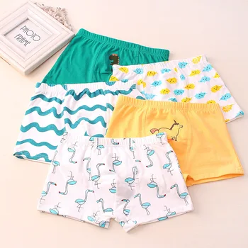

2019 new free shipping high quality boys boxer shorts panties kids cartoon cotton children underwear 3-12year 5pcs/lot