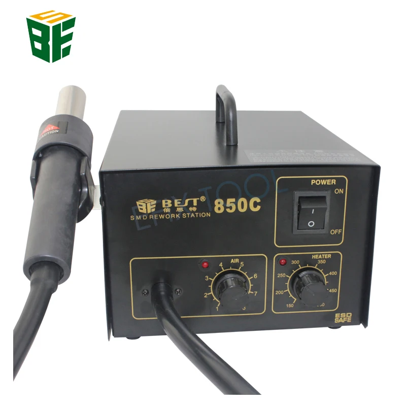 

BST-850C Lead Screw Type Hot Air Gun Temperature Adjustable Rework Station Desoldering Welding Tool