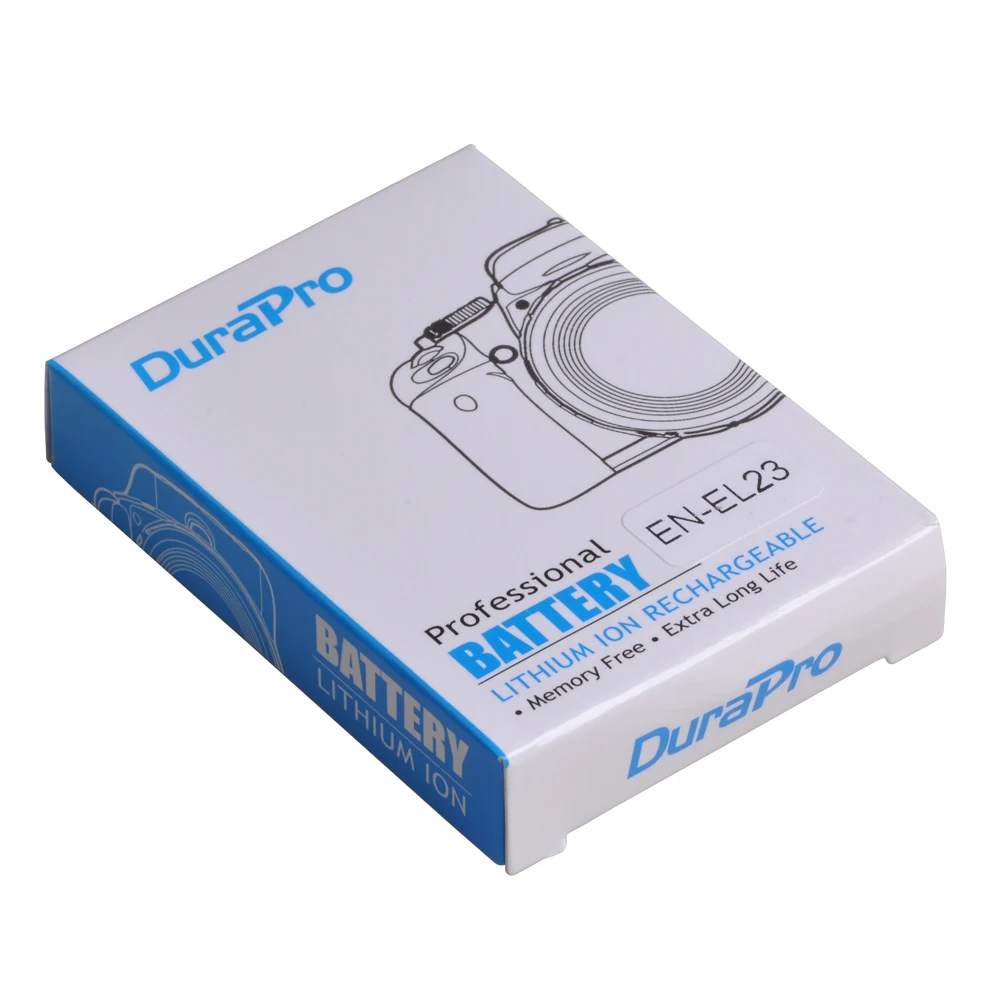 DuraPro EN-EL23 EN EL23 1850mAh 3,8 V литий-ионный аккумулятор+ ЖК-Зарядное устройство USB для камеры Nikon COOLPIX P600 S810c P900 P610