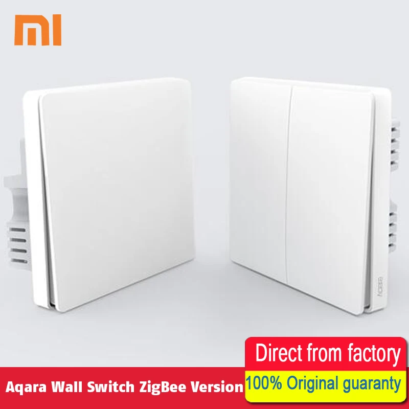 

Xiaomi Aqara Switch Smart Light Control ZiGBee wifi wireless Wall Switch Via Smartphone Remote Smart Home work with mijia App