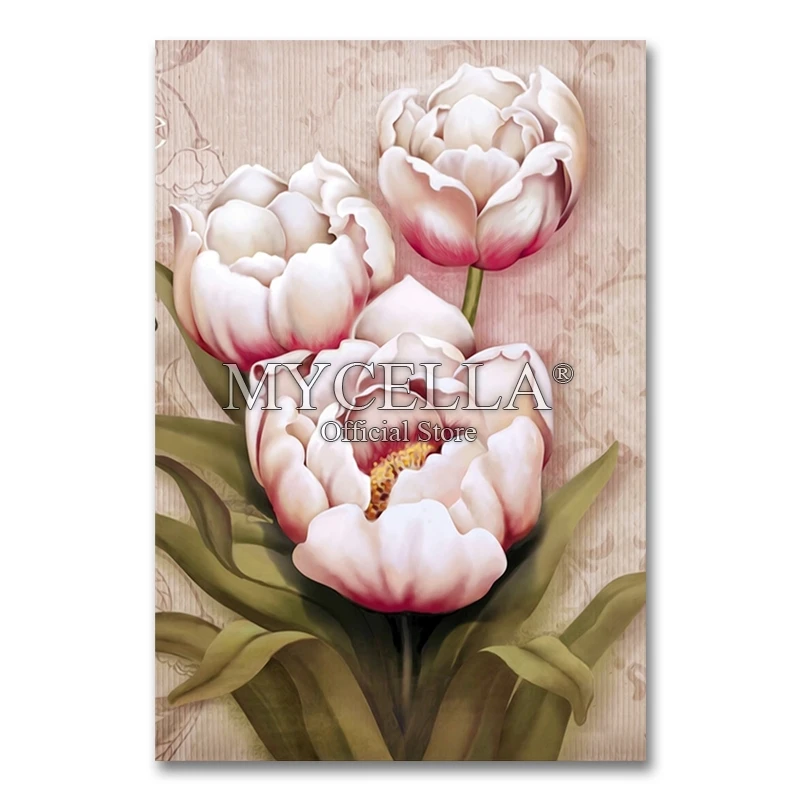 

Peony Diy Diamond Paintings Cross Stitch Embroidery Flowers Mosaic Art Pictures Full Rhinestones Hobby Wall Stickers Home Decor