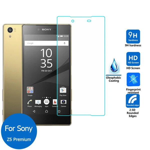 

2PCS For Sony Xperia Z5 Premium Tempered glass Screen Protector 9h Safety Protective Film on Z5P Z 5 E6833 E6853 E6883 E 6853