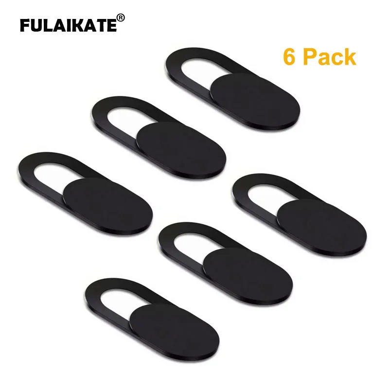 

FULAIKATE 6PCS Camera Cover for Mobile Phone Laptops Shutter Slider Plastic WebCam Cover for Tablets Lens Privacy Sticker