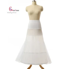 Petticoat High Quality 2 Hoops Mermaid Petticoat Crinoline For Mermaid Wedding Dress 2017
