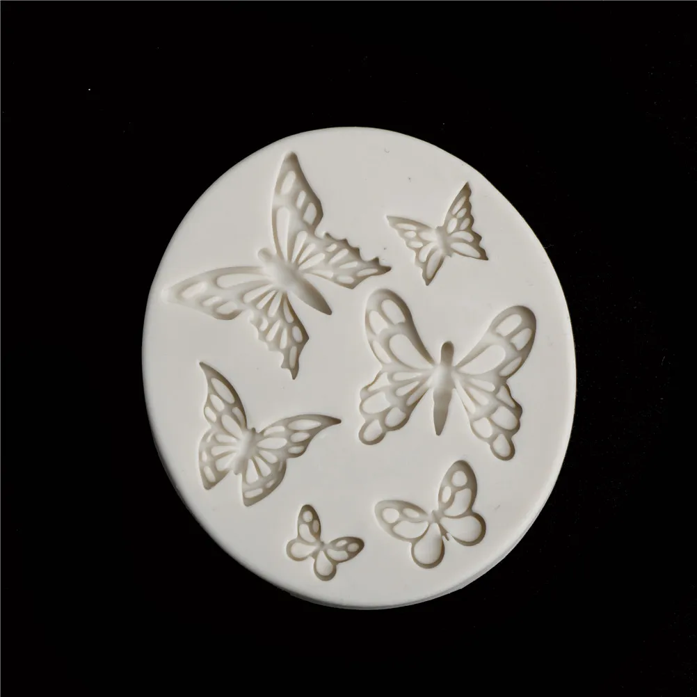 

UV Resin Jewelry Liquid Silicone Mold Pink Butterfly Silicone Charms Molds For DIY Intersperse Decorate Making Jewelry Tool