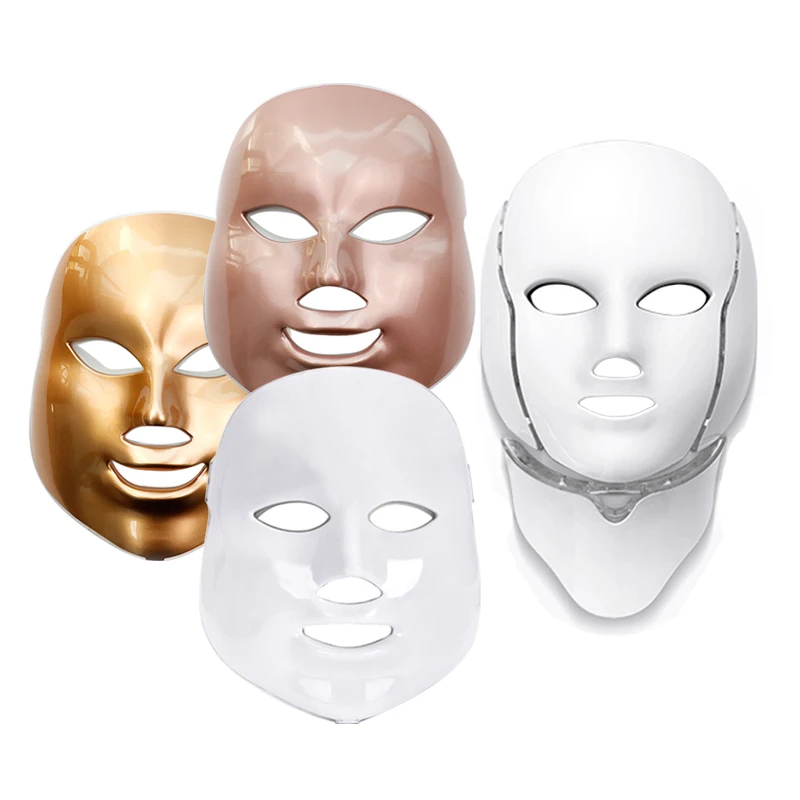 Achat Corée masque facial 7 Couleurs led masque pour le visage Rajeunissement de La Peau Visage Masque Traitement Beauté Anti Acné Thérapie Blanchiment Massager