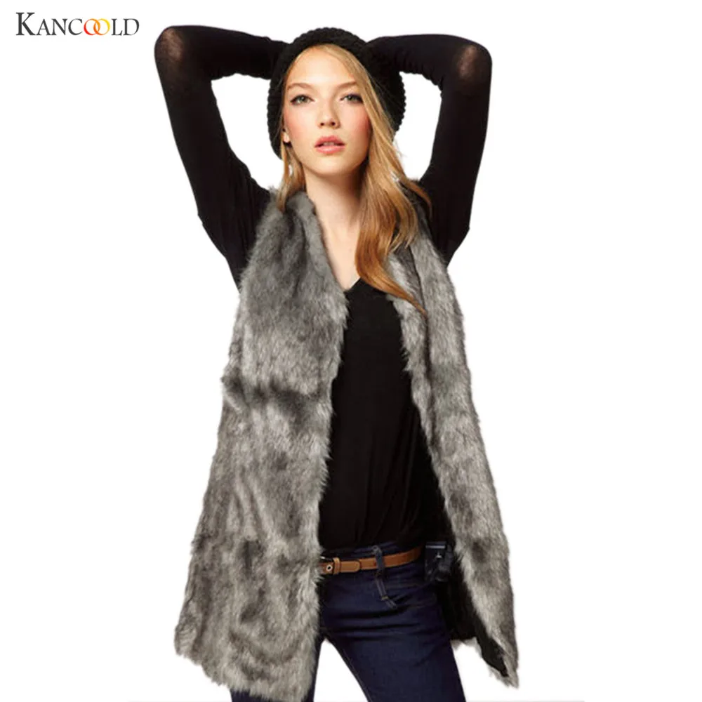 Buy Newly Stylish Fur Vest coat Luxury Faux Fox Warm