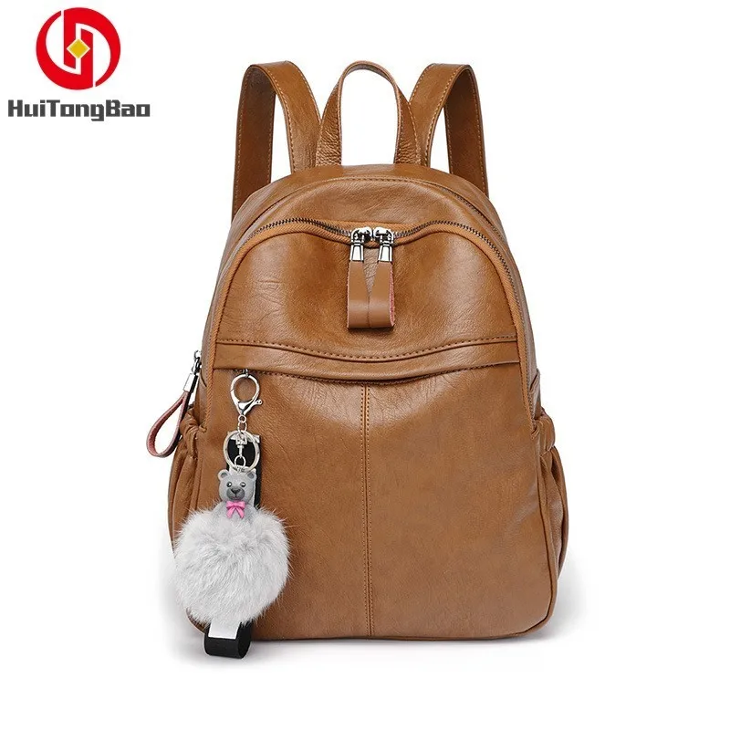 

Women Fashion Small Bag Shoulders Mochila Woman Large Capacity Leather Mini Backpack Foldable Leisure School Bags Back Pack