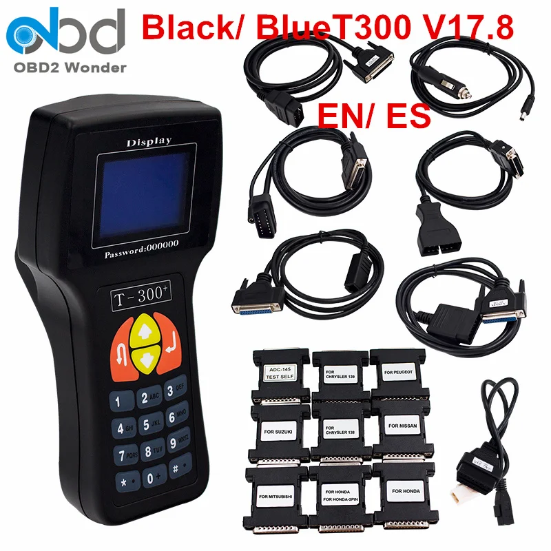 

Professional T-300 T300 Auto Key Programmer T Code T 300 Software 2016 V17.8 Support Multi brand Cars T300 Key Maker 2 Color