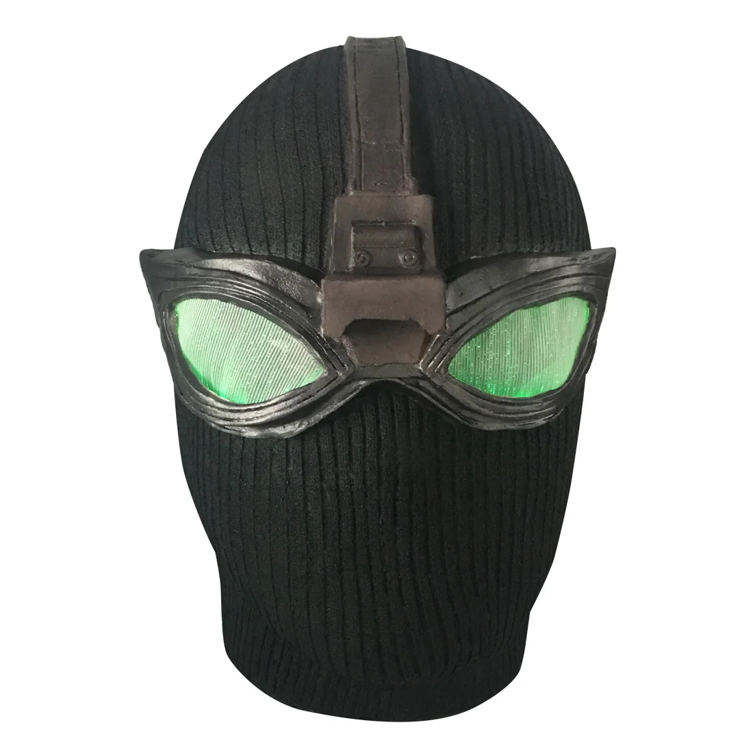 2019 Человек-паук далеко от дома маска косплей Человек-паук латексная черная маска с 7 цветов светодиодный Хэллоуин вечерние аксессуары